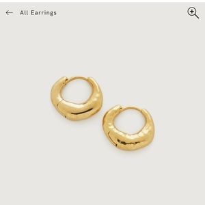 Monica Vinader Deia Huggie Earrings